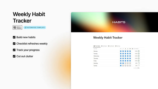 Matt Bio Weekly Habit Tracker Notion Template Productivity Daily Organizer