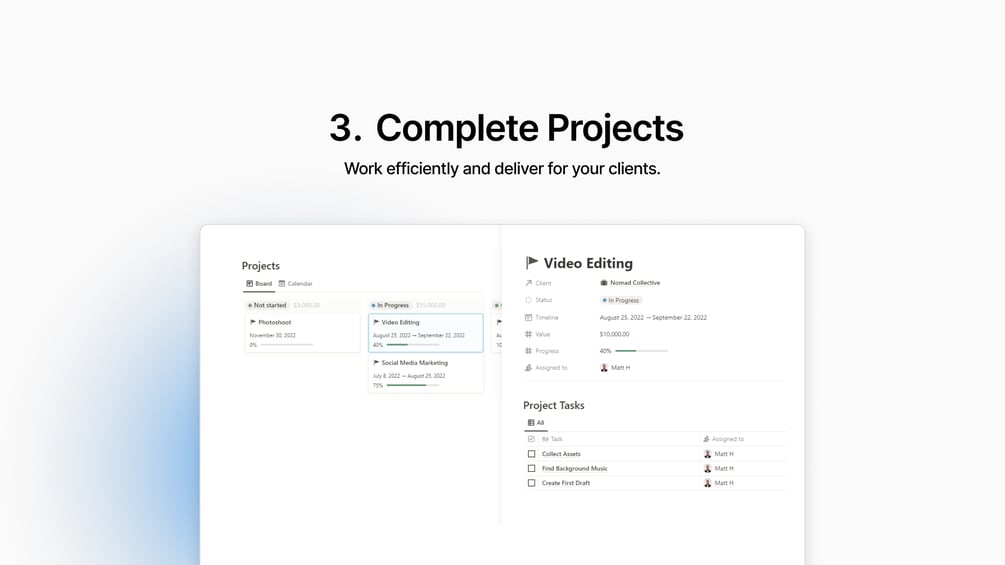 Matt Bio Sales CRM Notion Template Pipeline Project Organizer