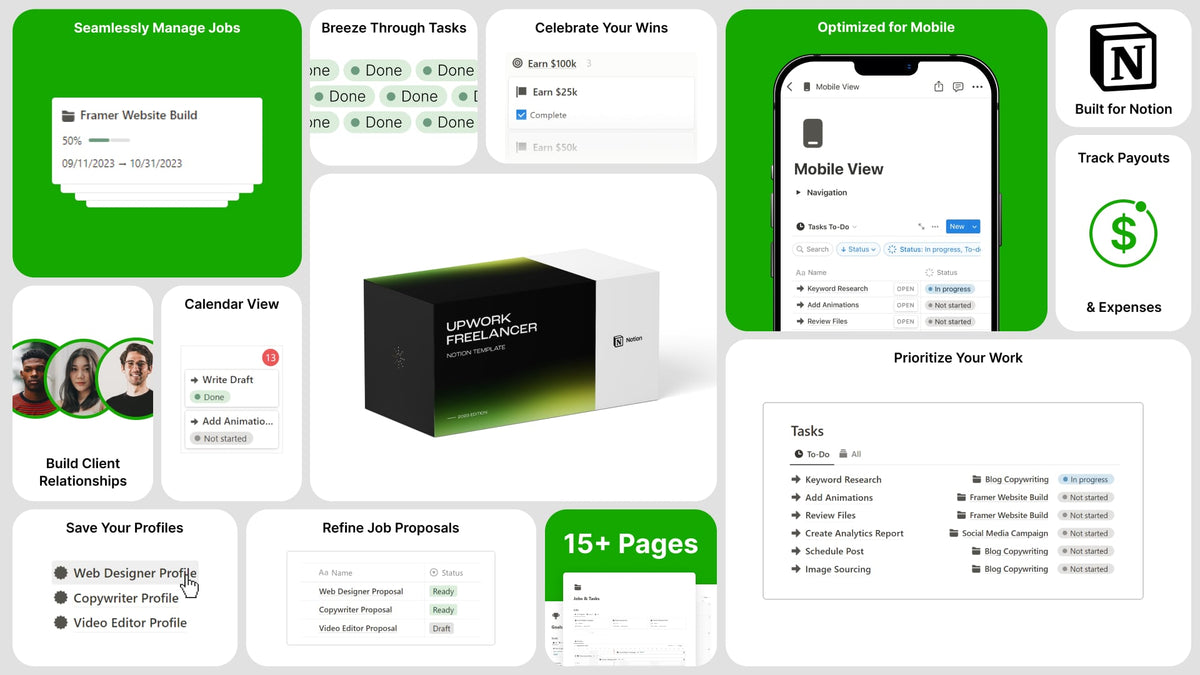 Matt Bio Upwork Freelancer Notion Template Workspace Organizer