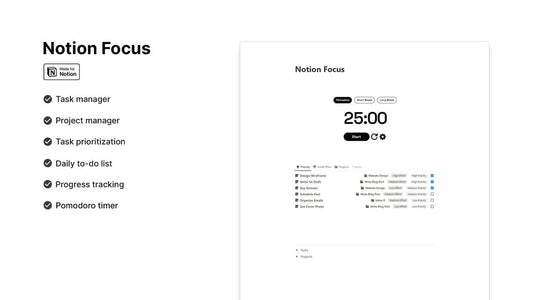 Matt Bio Focus Notion Template Daily Workspace Organizer