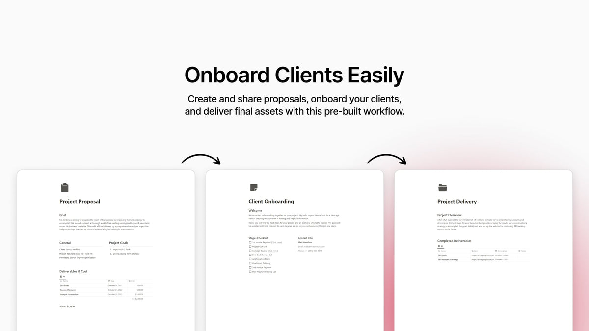 Matt Bio Freelancer Kit Notion Template Business Workspace Organizer