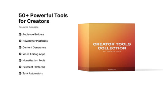 50+ Tools for Creators Notion Template Directory Organizer