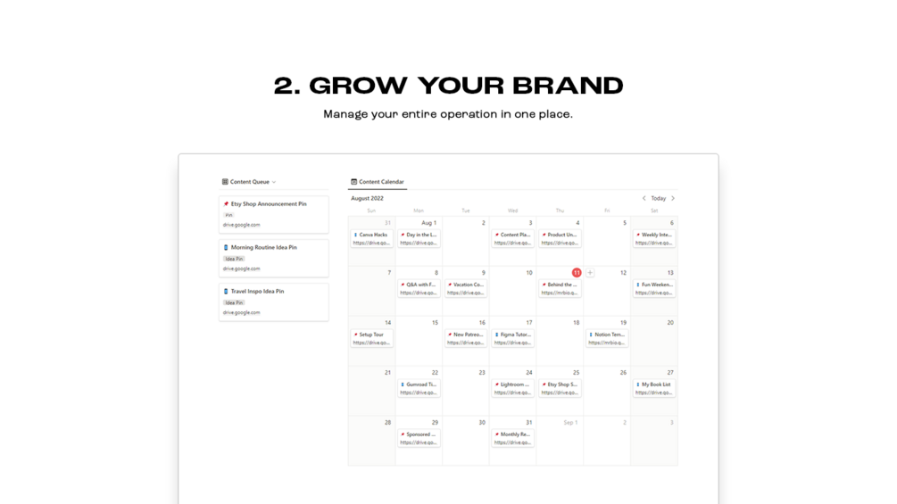 Matt Bio Pinterest Creator Notion Template Content Planner Organizer