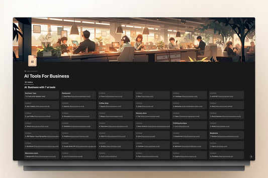 AI Business Tools Notion Template Directory Resource Hub