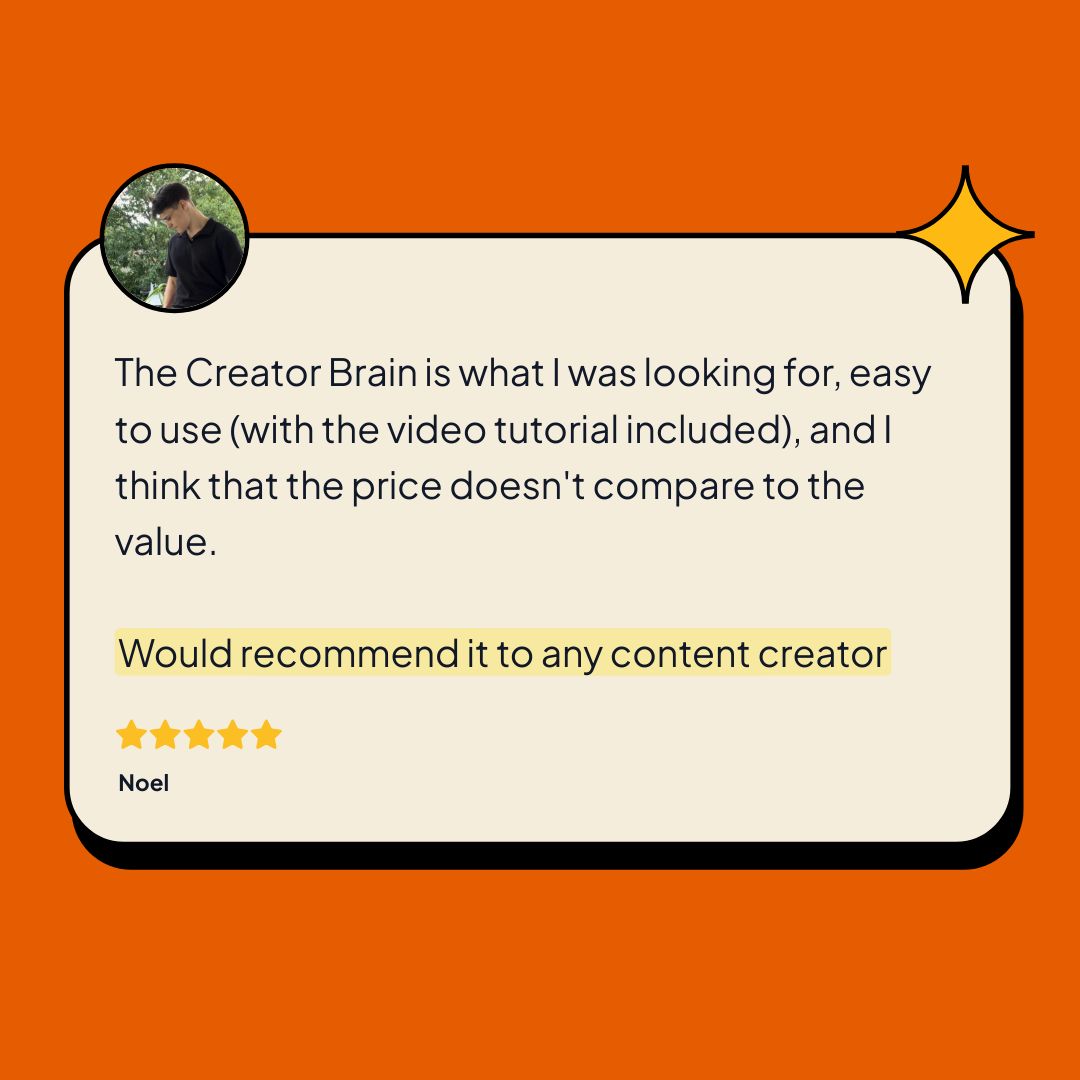 Creator Brain 4.0 Notion Template Content Planner Life Organizer
