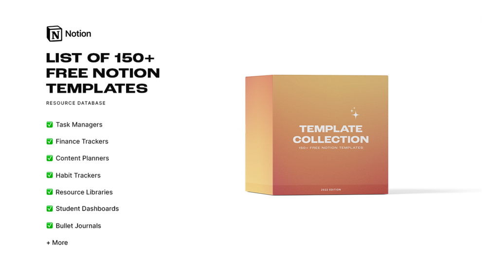 150+ Free Notion Template Directory Organizer