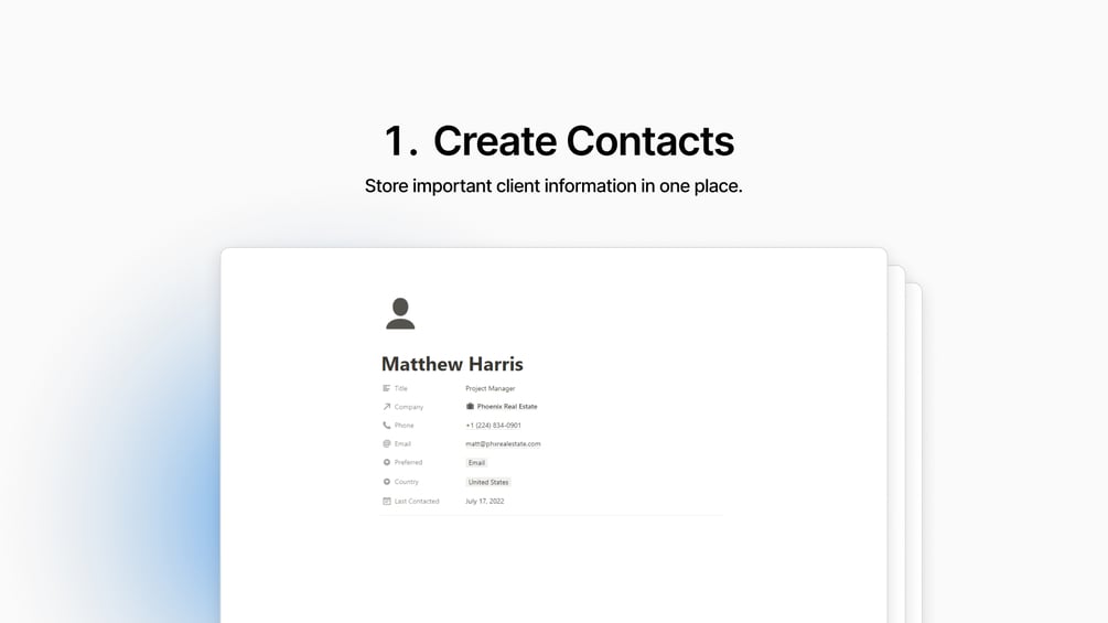 Matt Bio Sales CRM Notion Template Pipeline Project Organizer